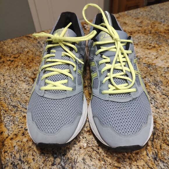 Asics Contend 5 Running Shoes Sneakers Men's Size 12.5 Sheet Rock Safety Yellow - Picture 8 of 12